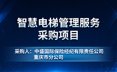 智慧电梯管理服务采购项目
